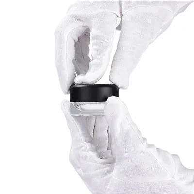 5g 7g 9g Clear Mini Child Resistant Jar Glass Concentrate Bottle