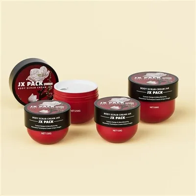 150ml 250ml Hair Cream Jar 300ml Scrub Cosmetic Jar Plastic