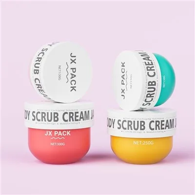 150ml 250ml Hair Cream Jar 300ml Scrub Cosmetic Jar Plastic