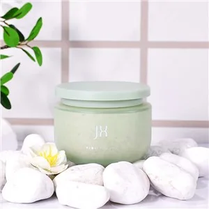 Cream Glass Jar 200g Large Cosmetic Scrub Jars