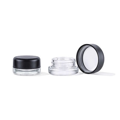 5g 7g 9g Clear Mini Child Resistant Jar Glass Concentrate Bottle