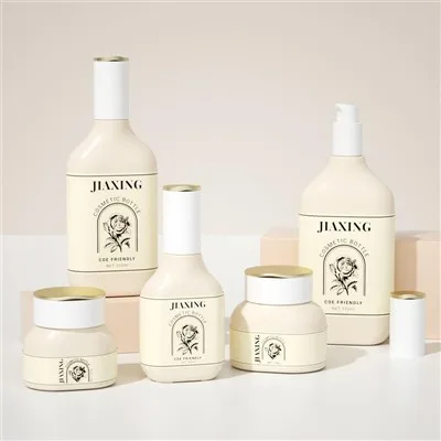 Unique Cosmetic Bottles 30g Glass Packaging For Creams