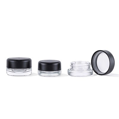 5g 7g 9g Clear Mini Child Resistant Jar Glass Concentrate Bottle