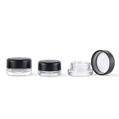 5g 7g 9g Clear Mini Child Resistant Jar Glass Concentrate Bottle