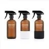 Frosted Amber 500ml Glass Spray Bottle