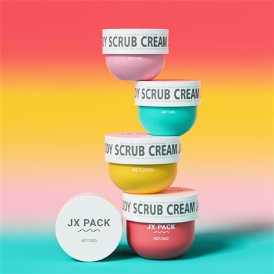 150ml 250ml Hair Cream Jar 300ml Scrub Cosmetic Jar Plastic