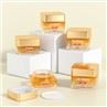 High Quality Cosmetic Glass Packaging 30ml 50ml Gold Cream Glass Jar And Bottle For Skincare With Lid