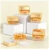 High Quality Cosmetic Glass Packaging 30ml 50ml Gold Cream Glass Jar And Bottle For Skincare With Lid