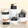 High Quality Cosmetic Glass Packaging 30ml 50ml Gold Cream Glass Jar And Bottle For Skincare With Lid