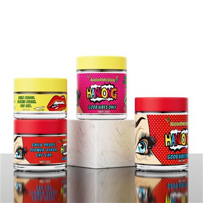 Childproof Glass Jar | Cannabis Packaging 1oz 2oz
