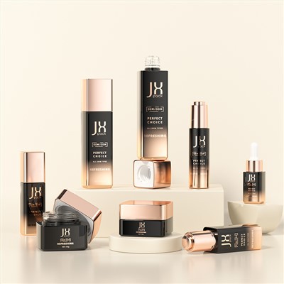Newest Design Square Matte Black Dropper Bottle Cosmetic 15ml 30ml 50ml Lotion Bottle With Clear Pump