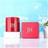 Red 250ml Cosmetic Jars 400ml Pet Plastic Hair Cream Jar