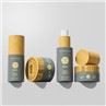 Straight Round Glass Packaging Skincare 30g 100ml Bamboo Cosmetic Containers
