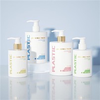 White Lotion Pump Bottle 500ml Wash Bottle Packing
