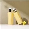 Yellow Plastic Bottles 200ml Refillable Shampoo Pump Bottle