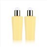 Yellow Plastic Bottles 200ml Refillable Shampoo Pump Bottle