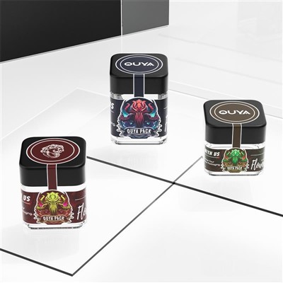 2oz 3oz 4oz Square Glass Cannabis Bottle Packaging