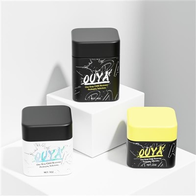 2oz 3oz 4oz Square Glass Cannabis Bottle Packaging