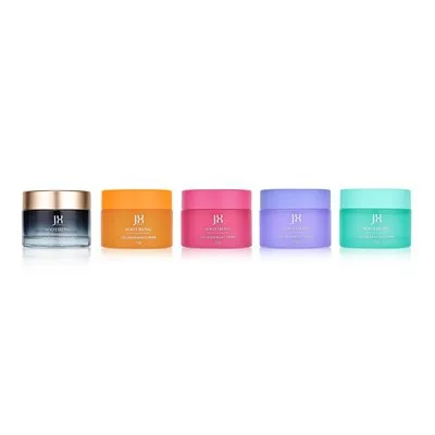 30g 50g 80g Frosted Glass Round Skincare Jars