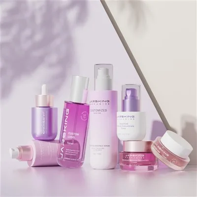 Cosmetic Glass Packaging 50ml Cosmetic Jars Skincare Dropper Bottle
