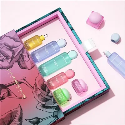 Flat Square Glass Bottle Cosmetic Packaging
