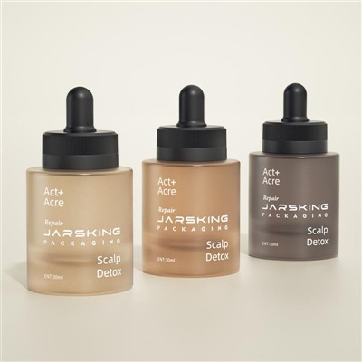 Glass Flat Shoulder Dropper Bottle Thick Bottom Serum Bottle