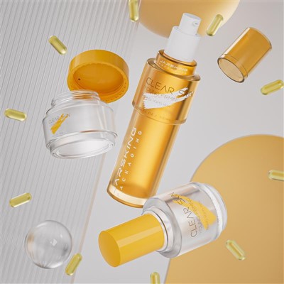 Skincare Set Packaging 30ml 50ml Glass Cosmetic Container Bottle
