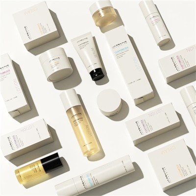 Straight Round Glass Luxury Cosmetic Set Bottle Containers
